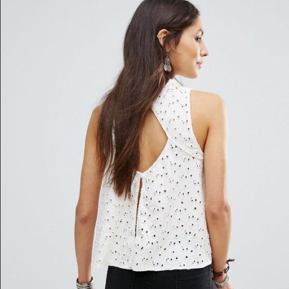 Free people eyelet top - Picture 1 of 7